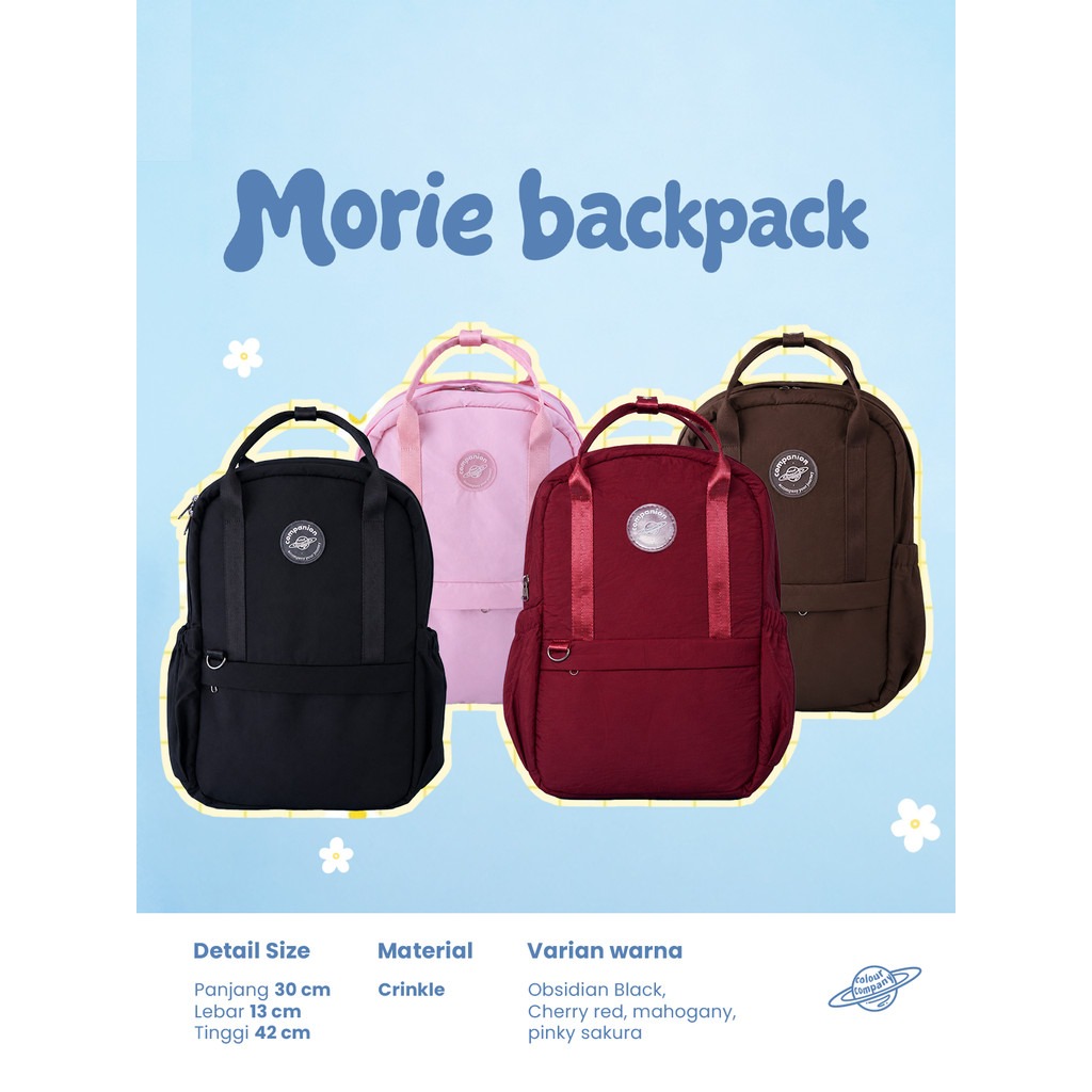 MORIE Backpack - Desain Anti Air, Kapasitas Besar