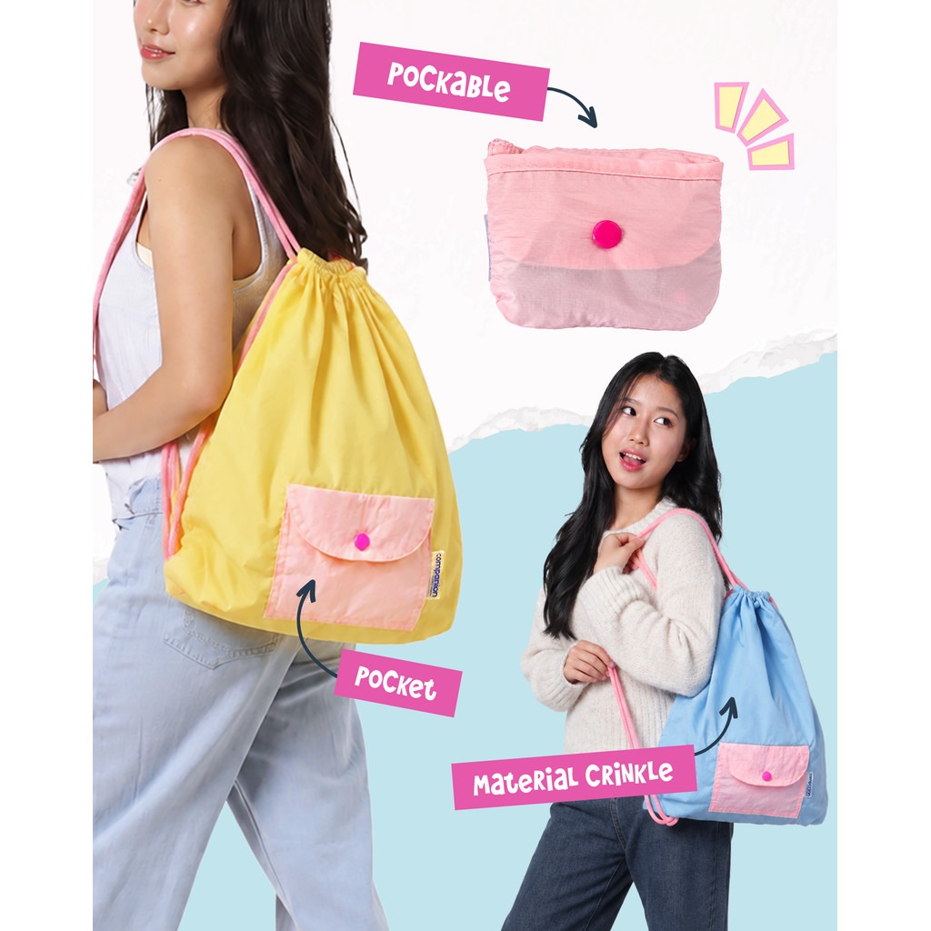 (COMPANION) Picka Pockable Cinch Bag