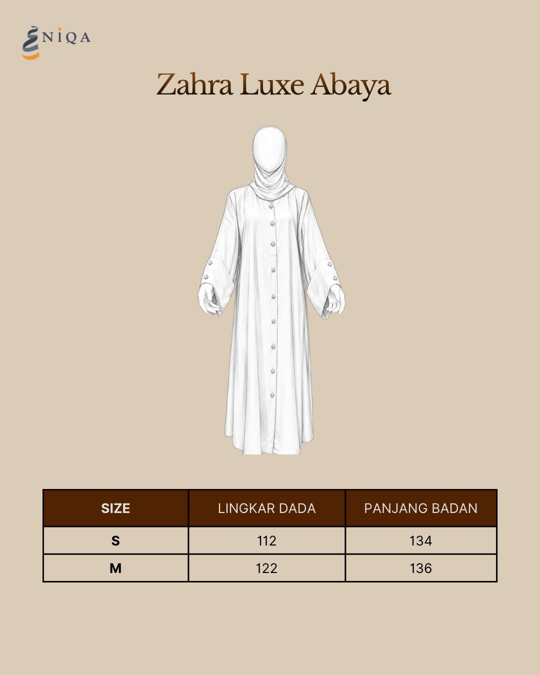 Abaya Zahra Luxe 
