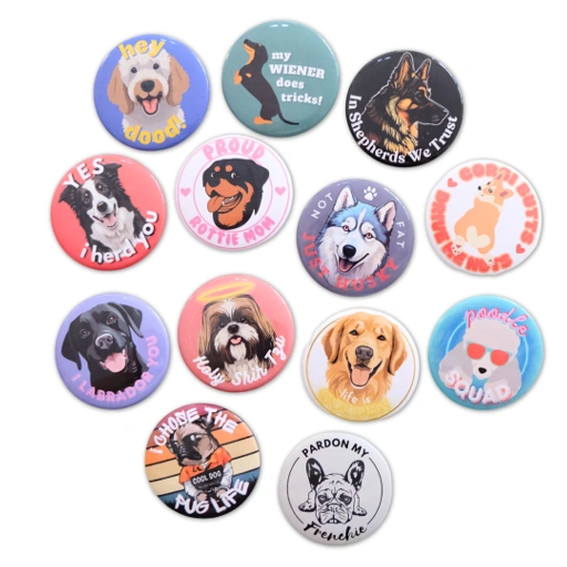 Image of Hooman Buttons - Dog Breeds