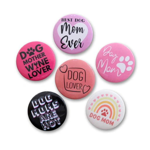 Image of Hooman Buttons - Dog Mom