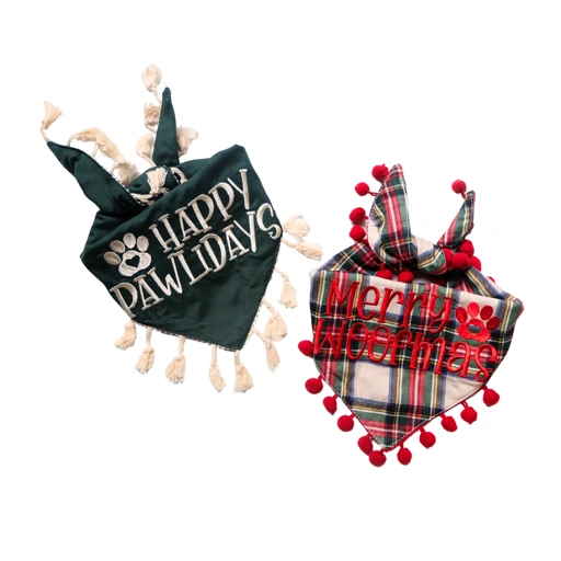 Image of Christmas Dog Banana - Embroidery