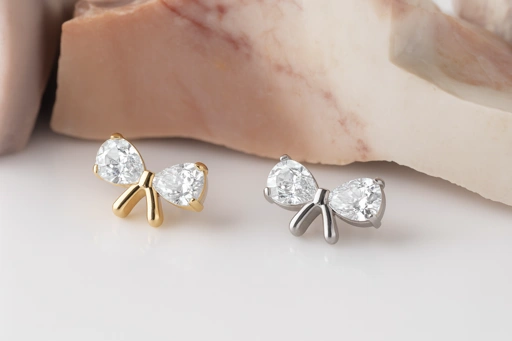 Image of Crystal Bow - Titanium Flatback