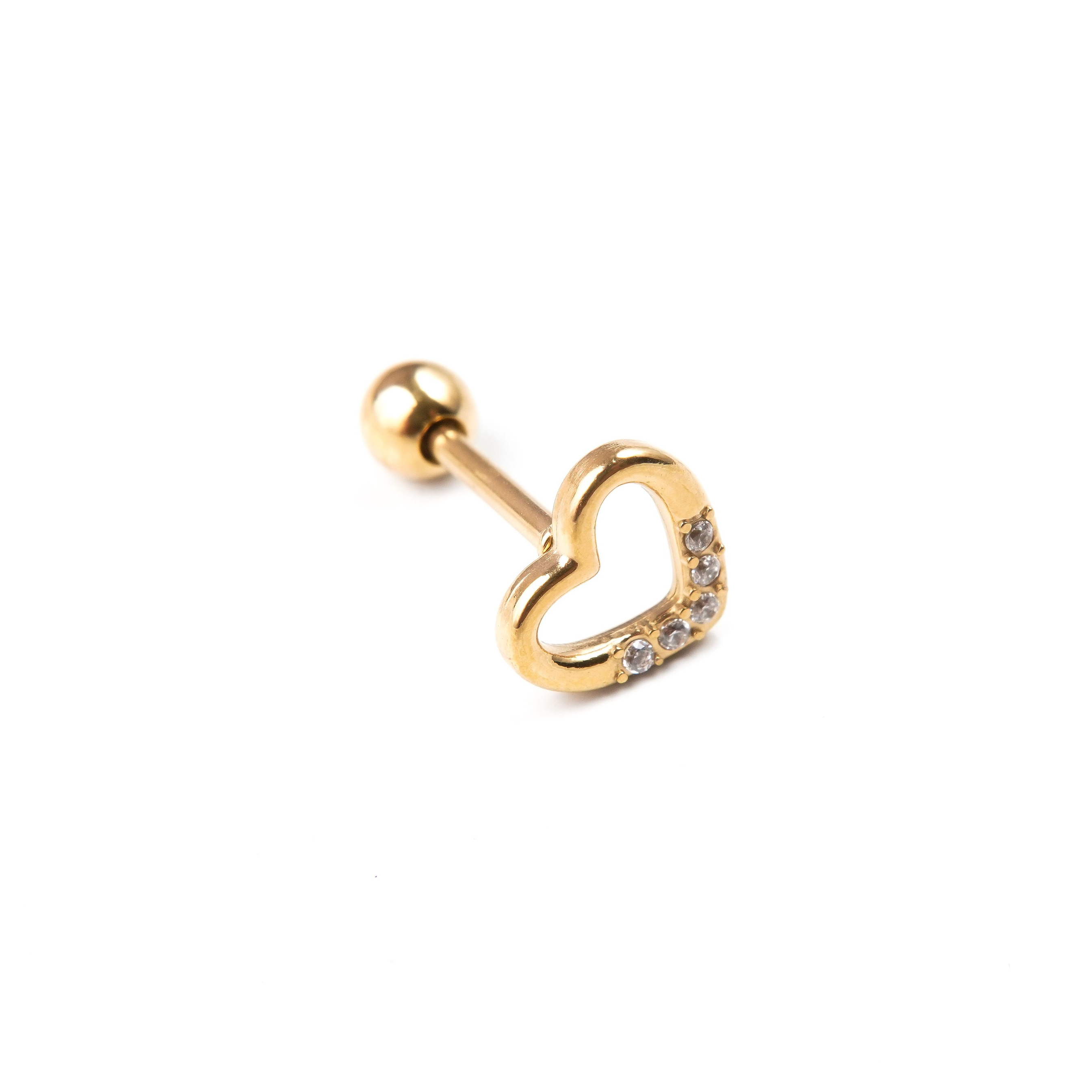 Crystal Heart - Stud
