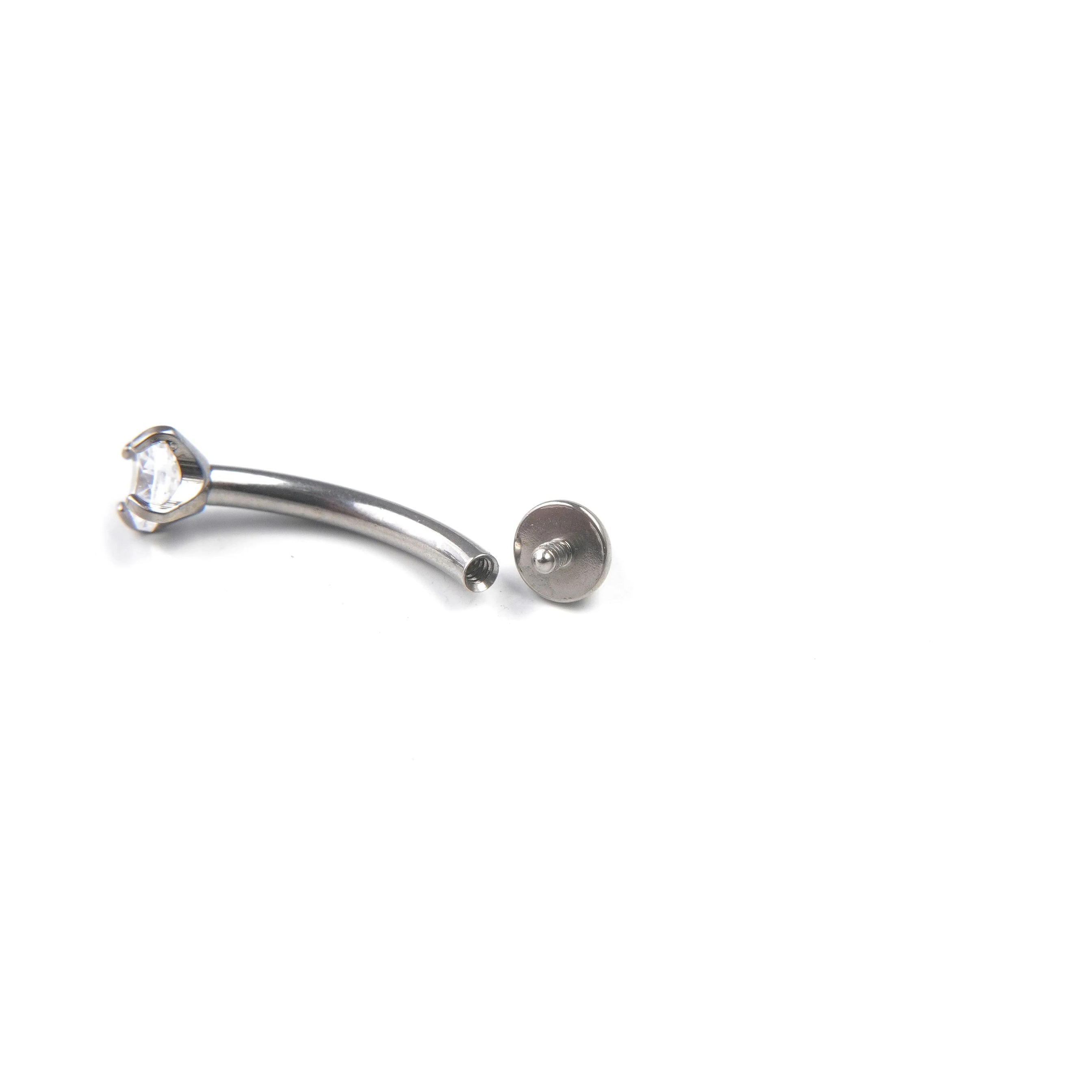 Evanna Curved Barbell - Eyebrow Lip Piercing