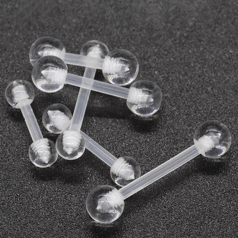 Straight Bar Transparent - Clear Acrylic Retainer