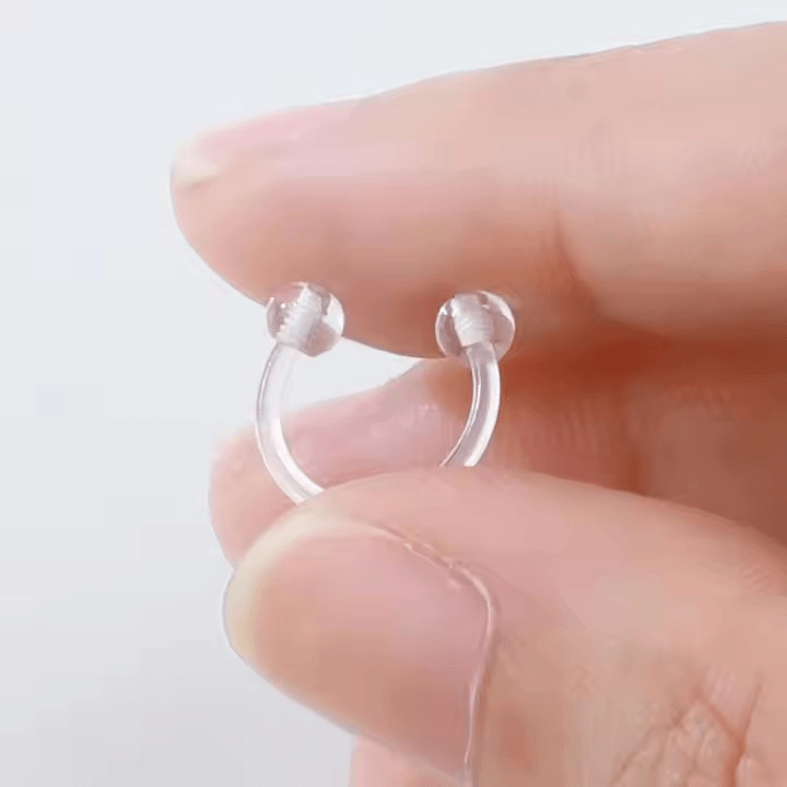Hypoallergenic Clear Horseshoe Retainer