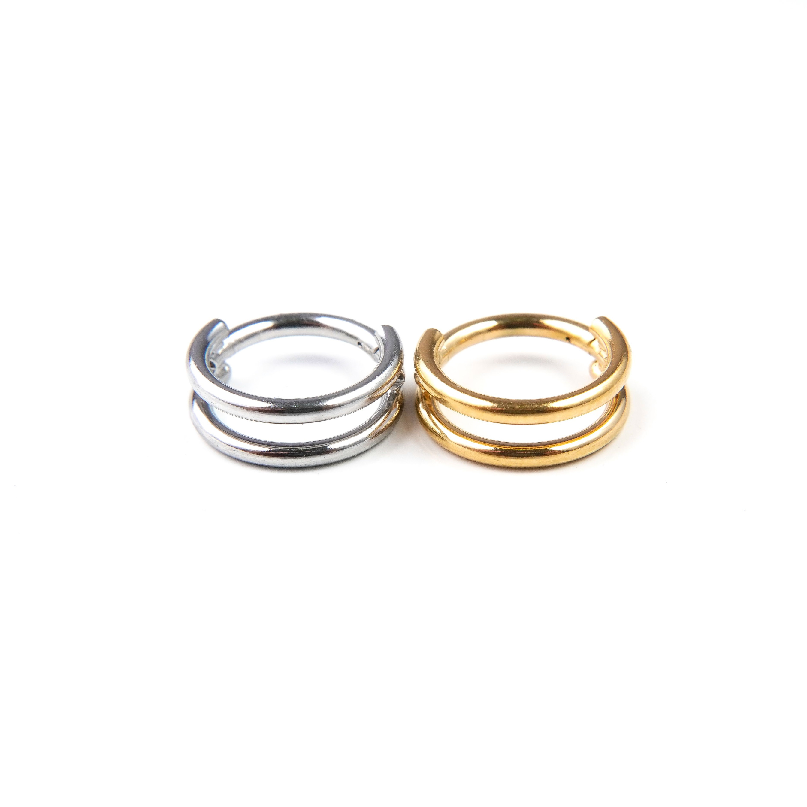 Hollow Double Rings - Clicker