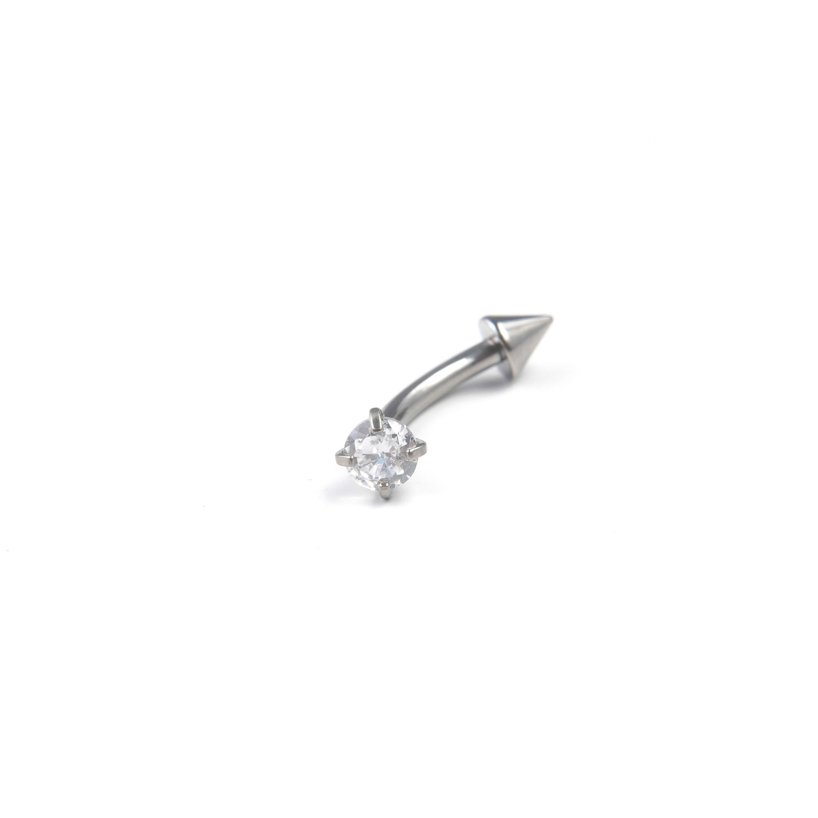 Evanna Curved Barbell - Eyebrow Lip Piercing
