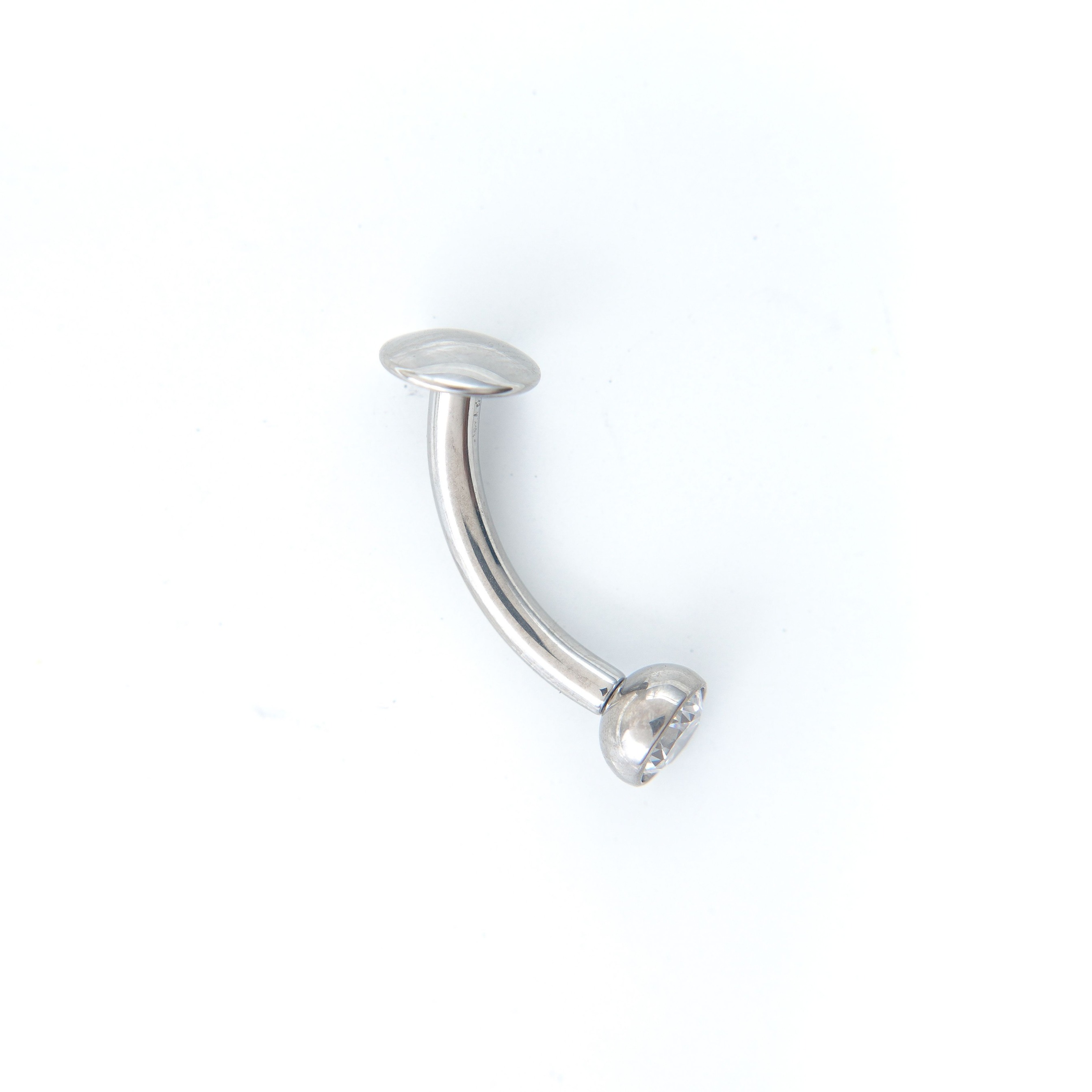 Banana Floating Belly Piercing Titanium