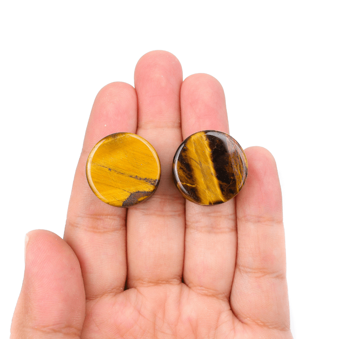 Tigers Eye - Stone Plugs
