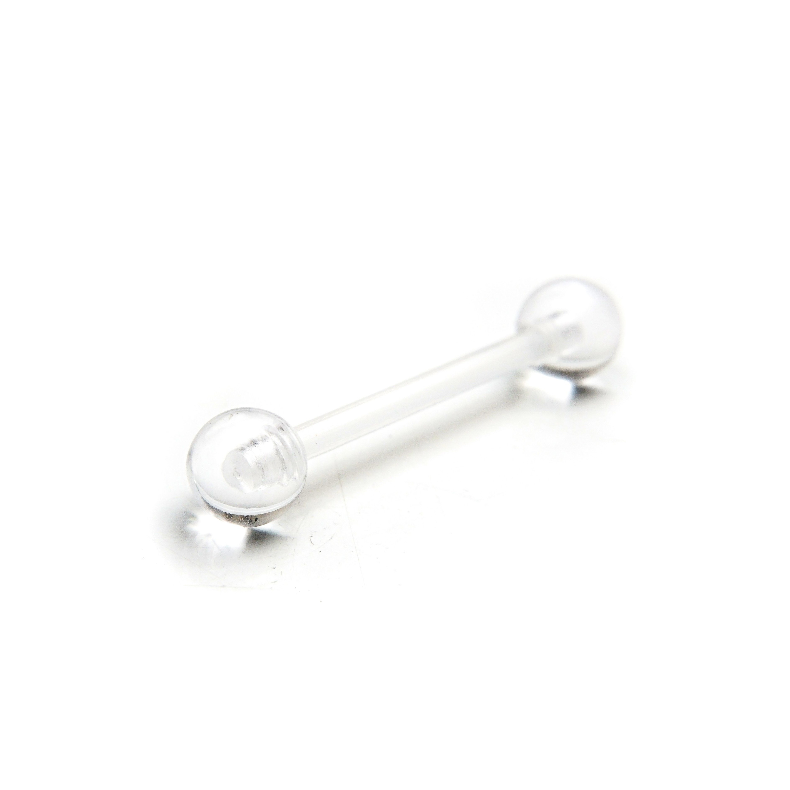 Clear Piercing Retainers - Tongue