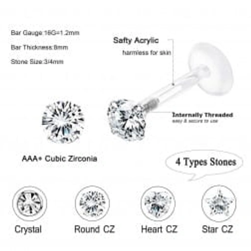 Image of Safty Acrylic - 4 Types Stones