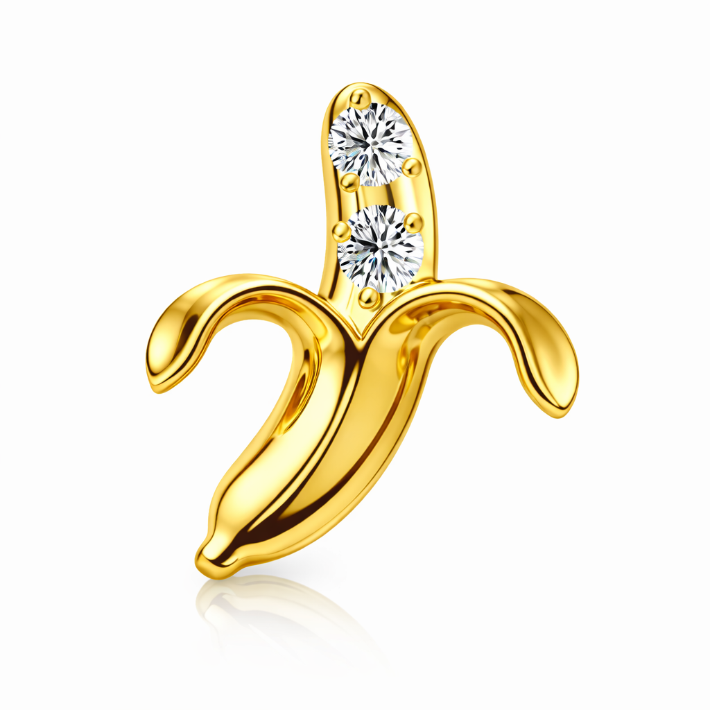 Crystal Banana - Flatback