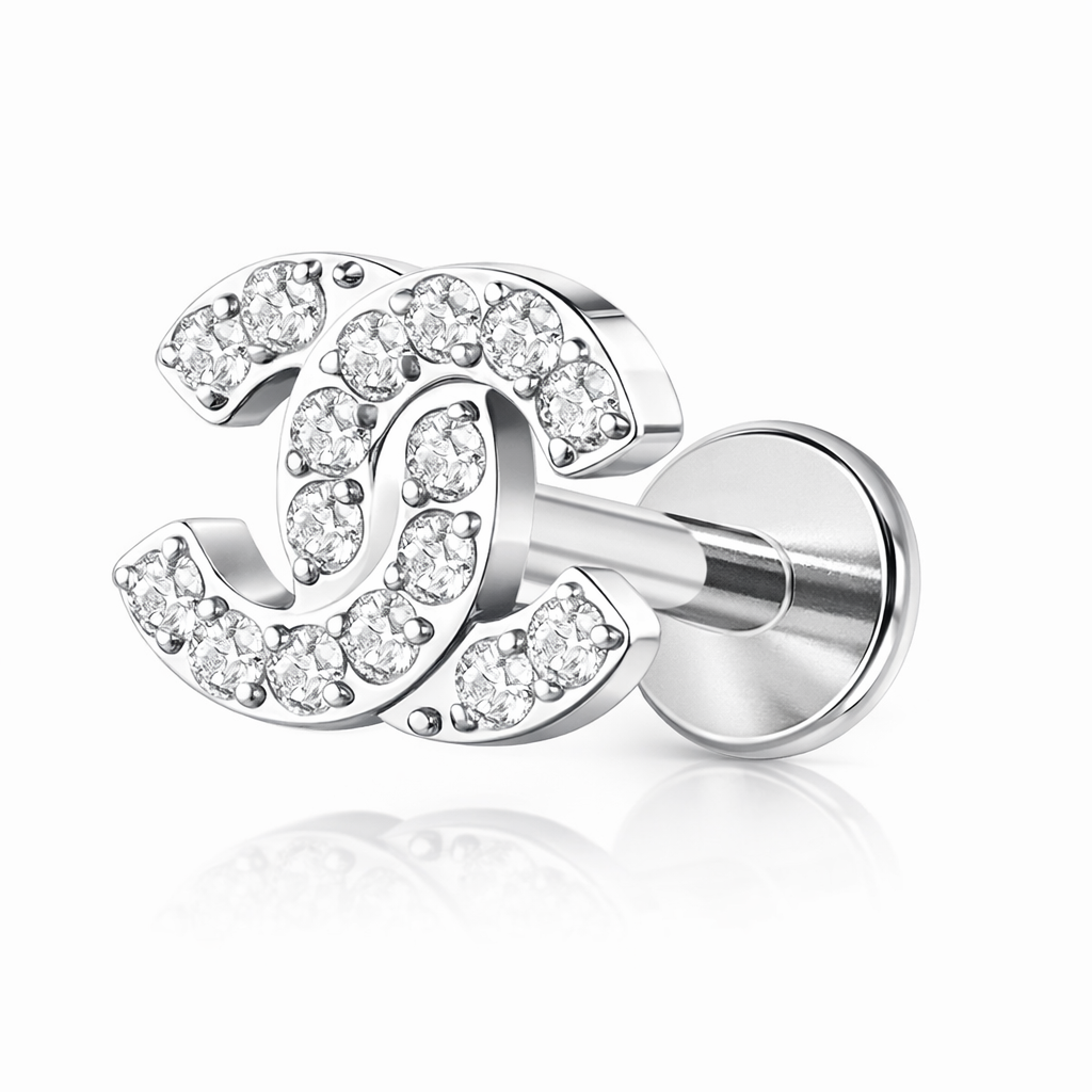 Double-C logo TITANIUM