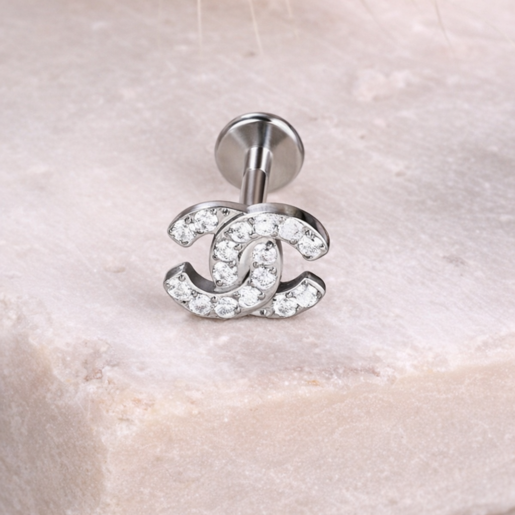 Double-C logo TITANIUM