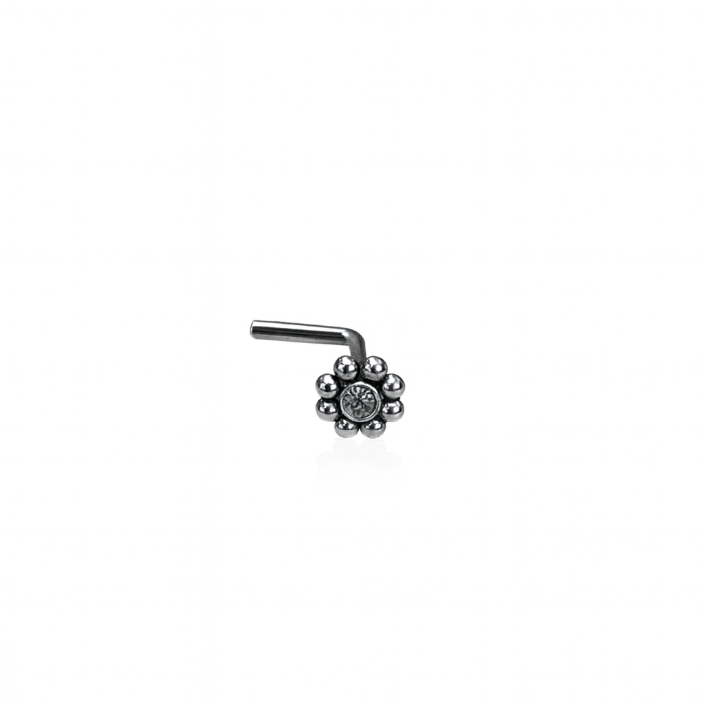 Mandala L Nose Stud - Titanium