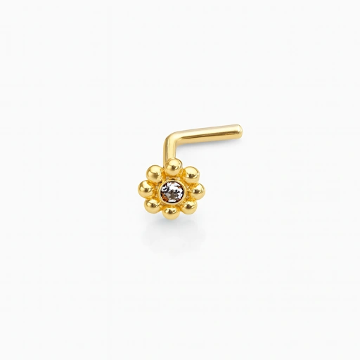 Image of Mandala L Nose Stud - Titanium