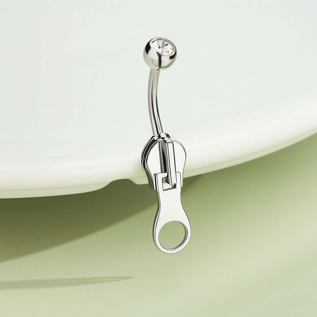 Zipper Pull Belly - Titanium