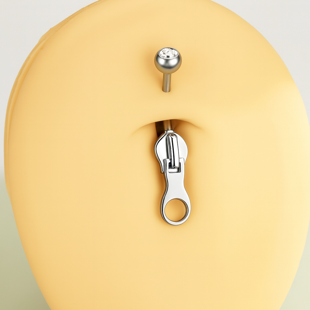 Zipper Pull Belly - Titanium