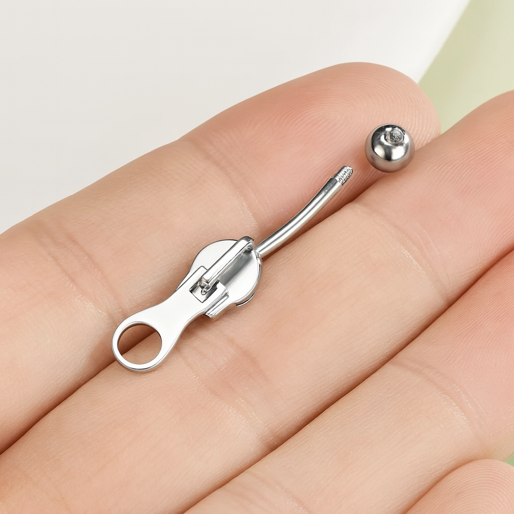 Zipper Pull Belly - Titanium