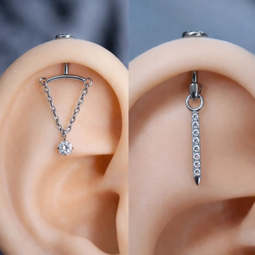 Image of Heavenly Drop Titanium - Vertical Helix