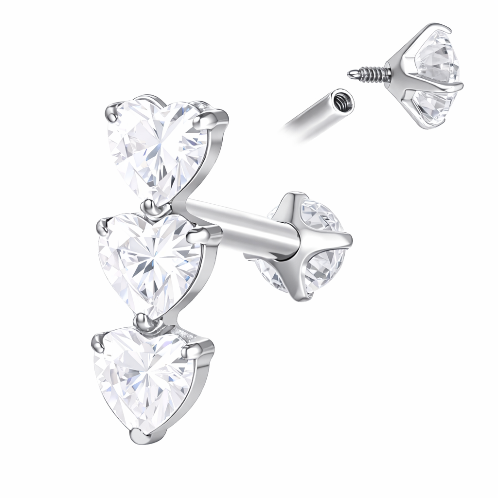 Triple Heart Cascade - Titanium