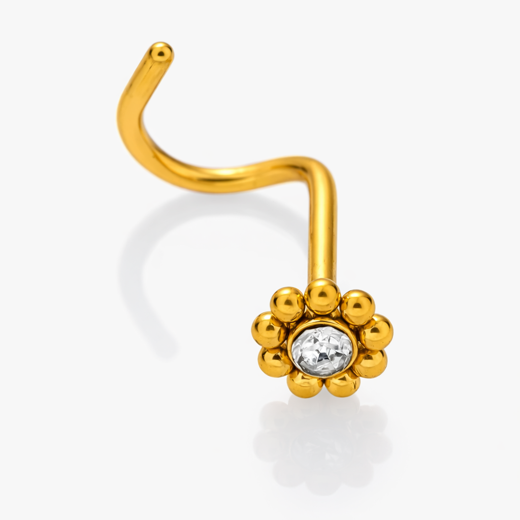 Mandala Nostril Screw Stud