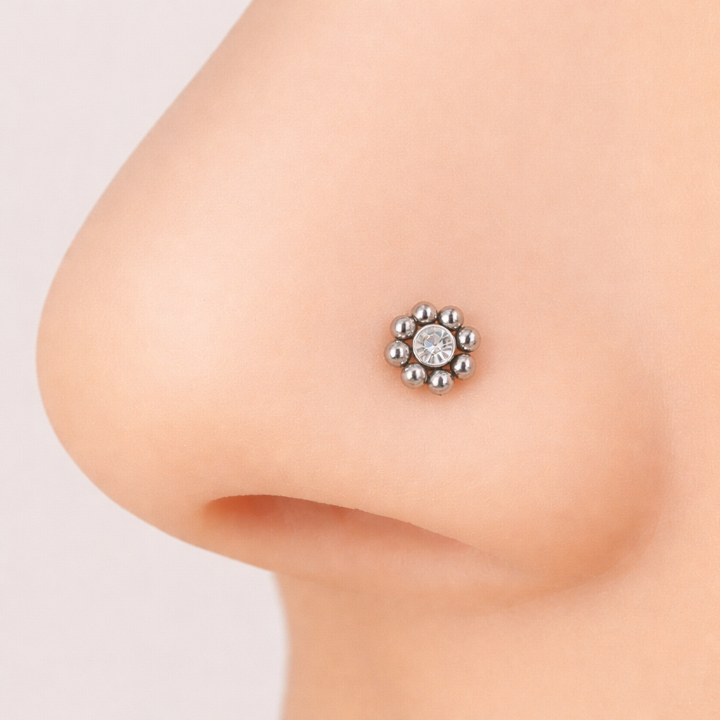 Mandala Nostril Screw Stud