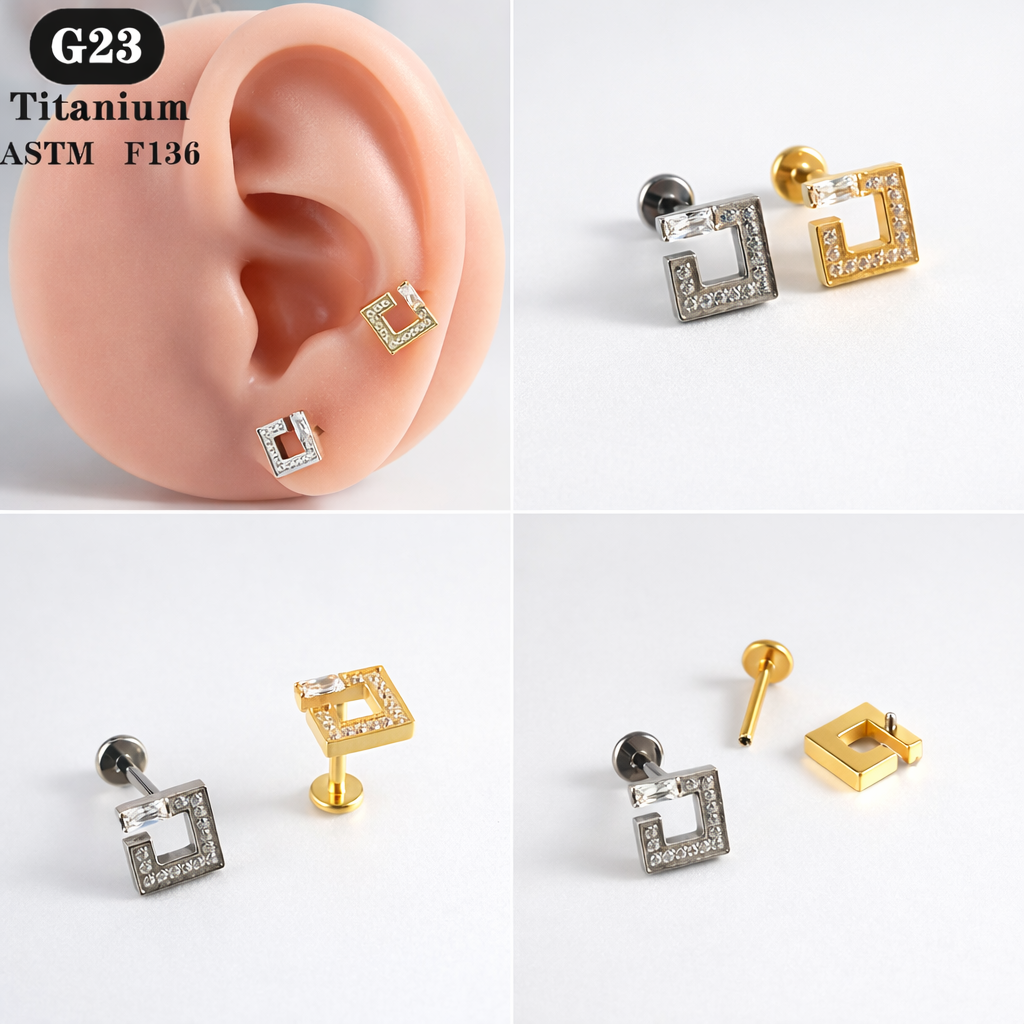 Quadra Stud - Titanium