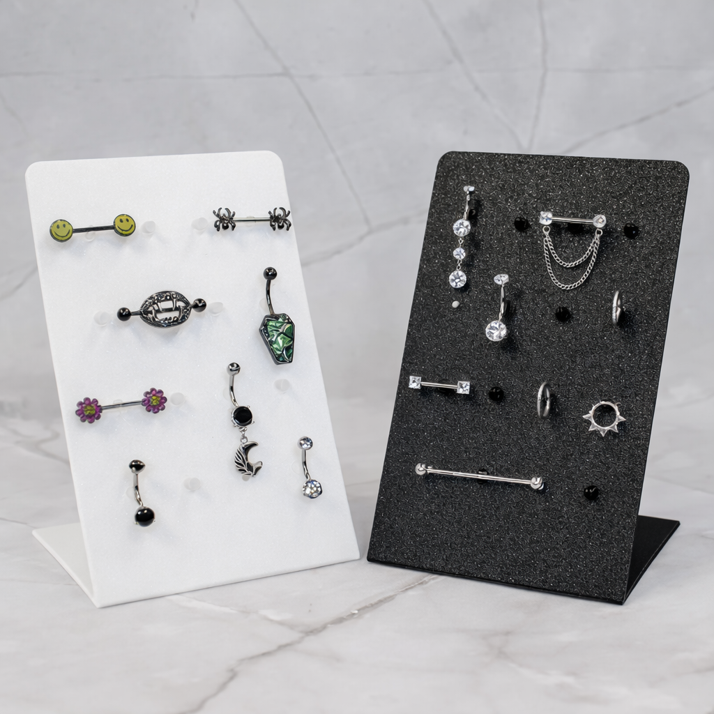rectangular easel display – 16 hole jewelry 