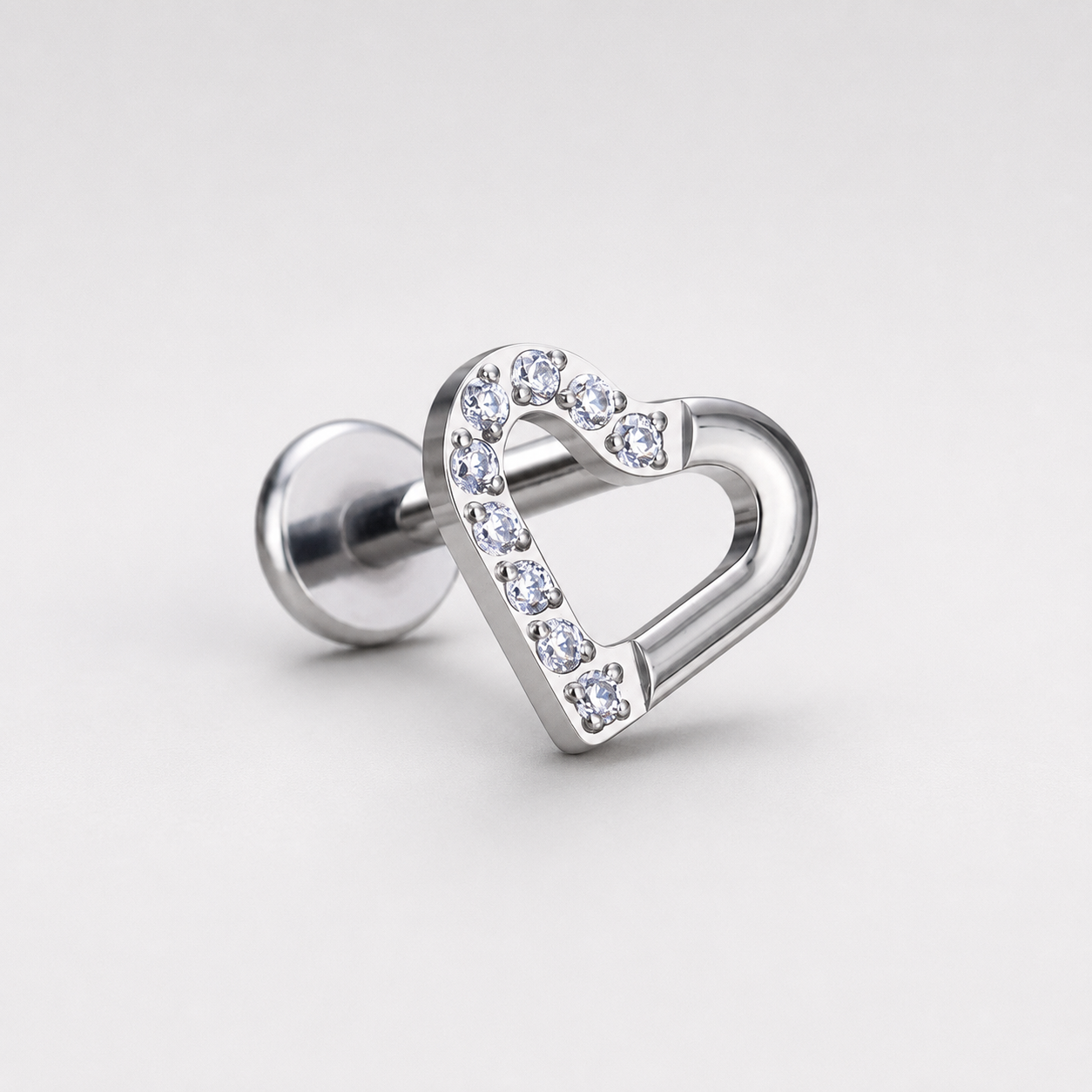 Open Heart CZ - Titanium