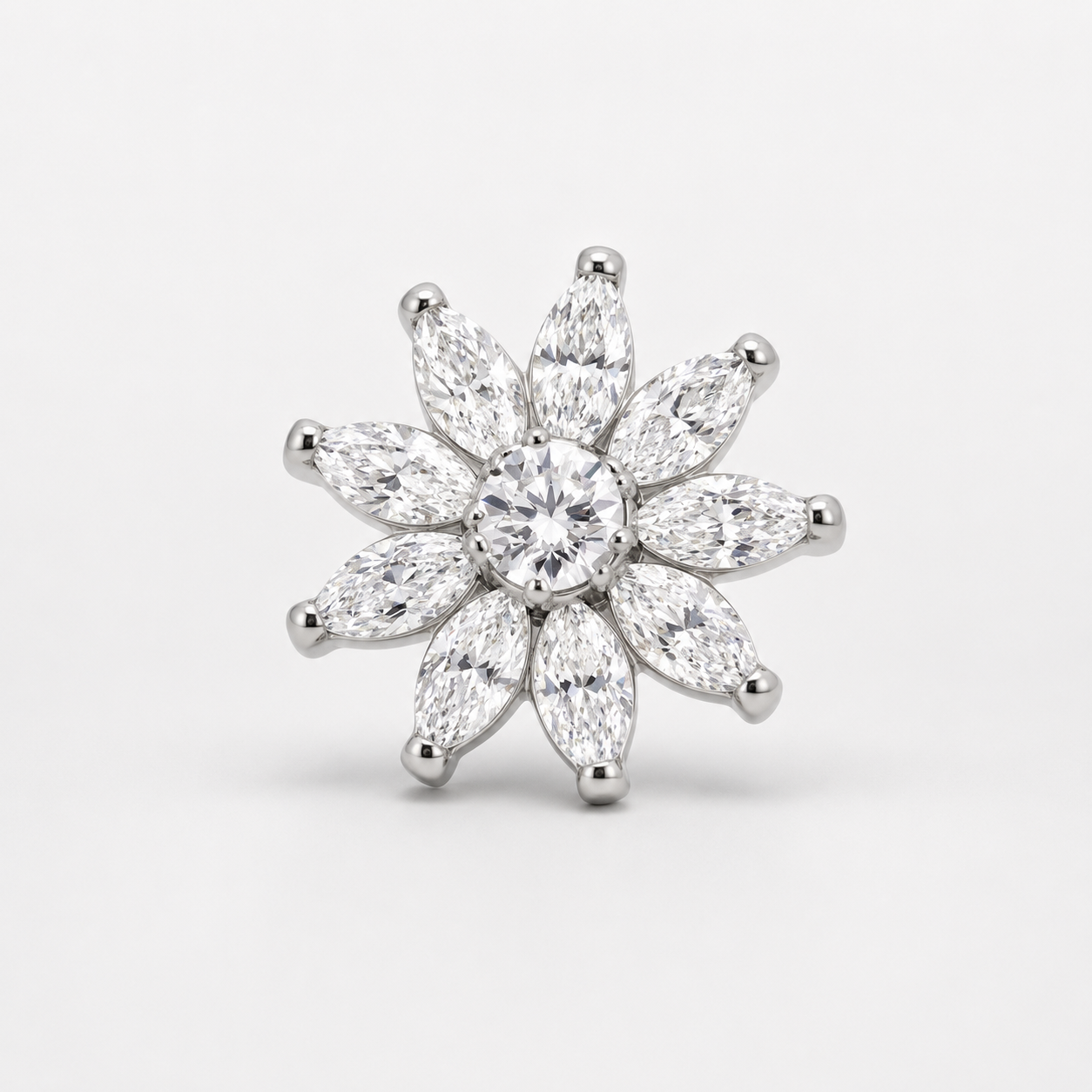 Marquise Daisy  Replacement (just Top) - Titanium
