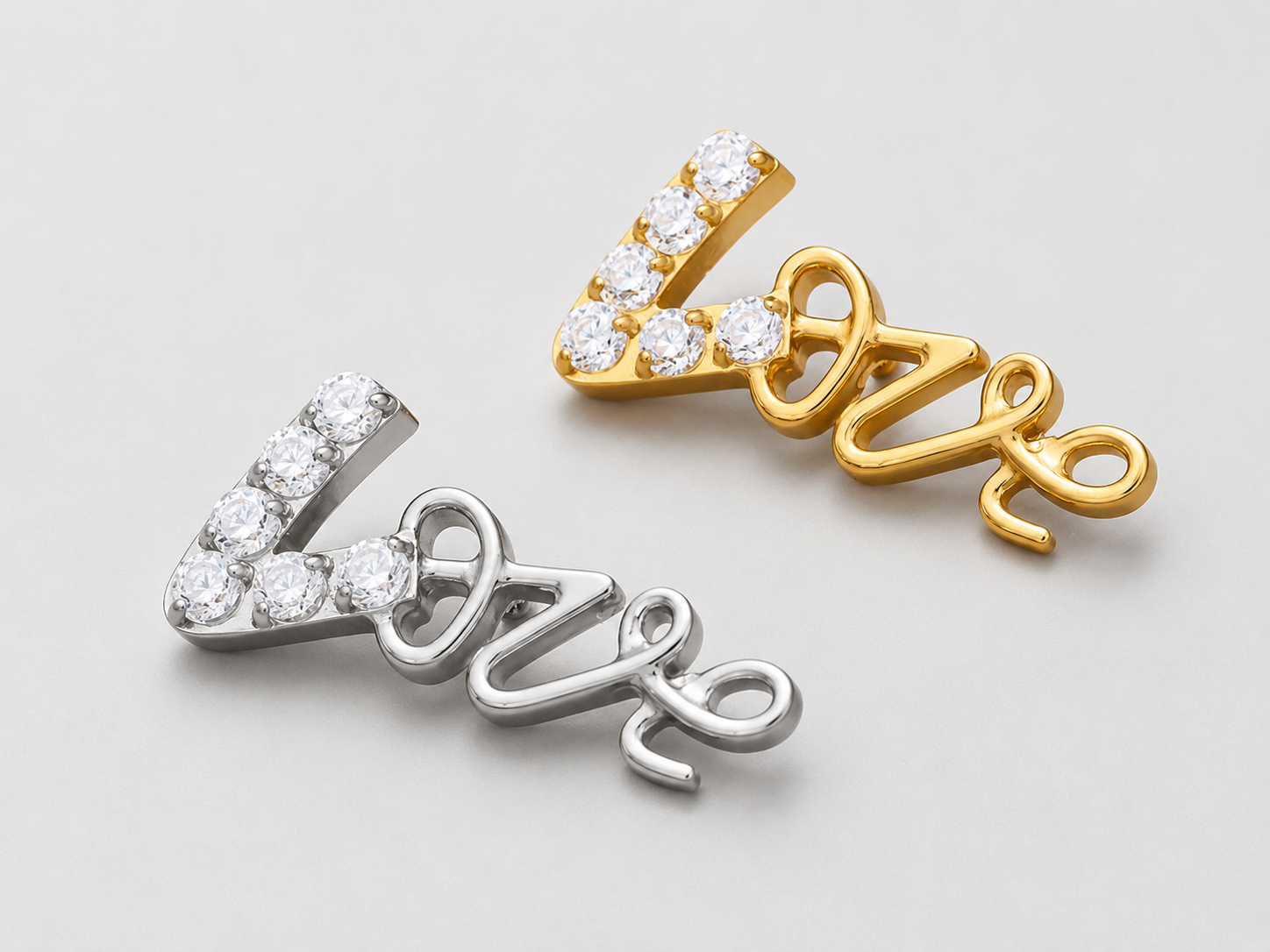 Love Script Replacement (Just Top) - Titanium