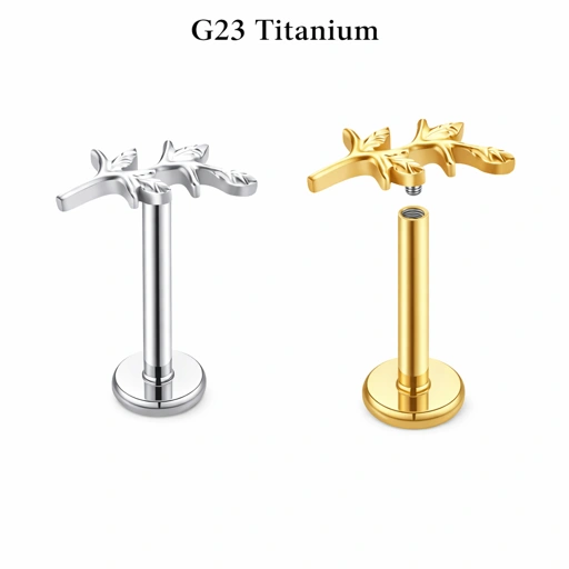 Image of Leaf Pattern - Titanium