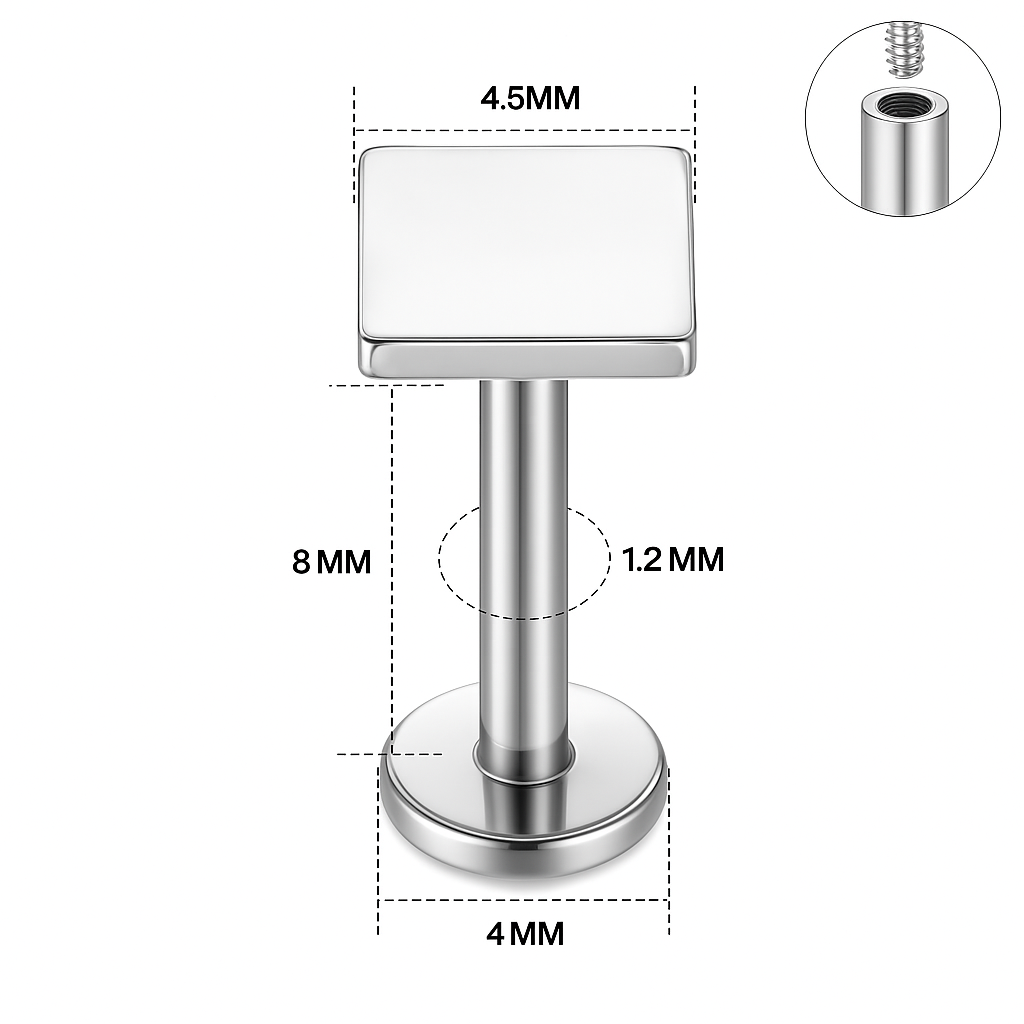Solid Square -Titanium