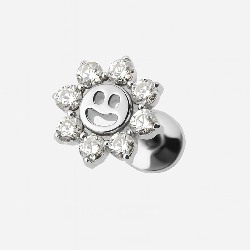 Image of Smiley Bloom - Titanium