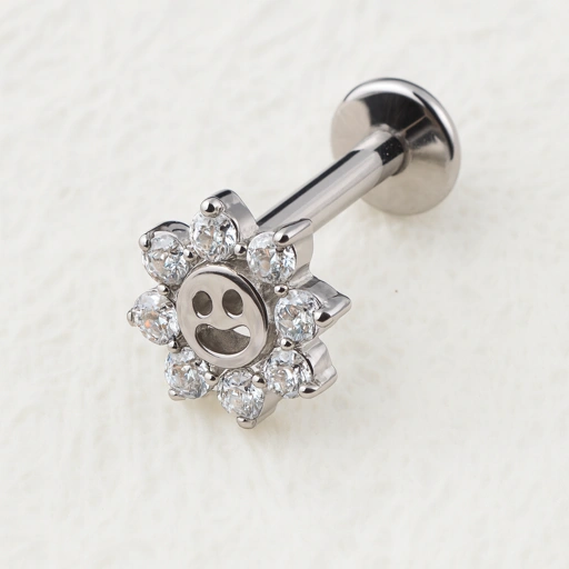 Image of Smiley Bloom - Titanium