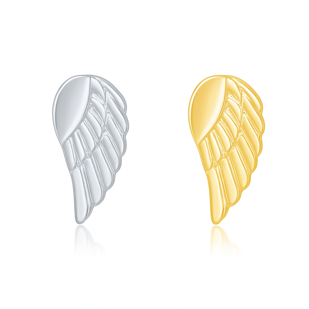 Angel Wing Feather - Titanium