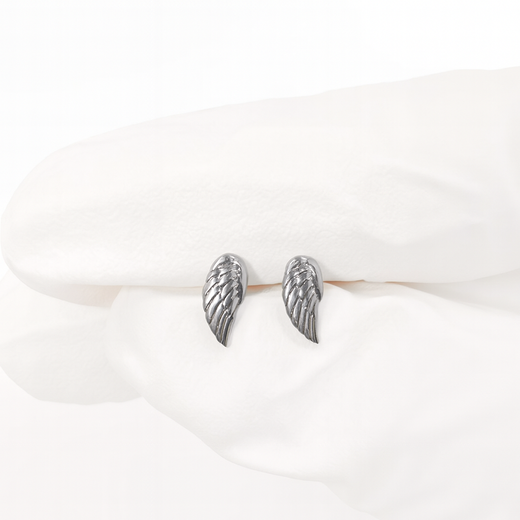 Angel Wing Feather - Titanium