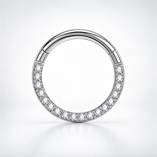 Diamond Pave Clicker - Titanium