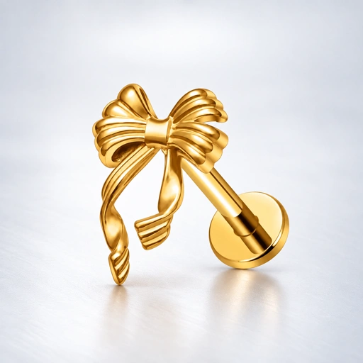 Ribbon Bow - Titanium