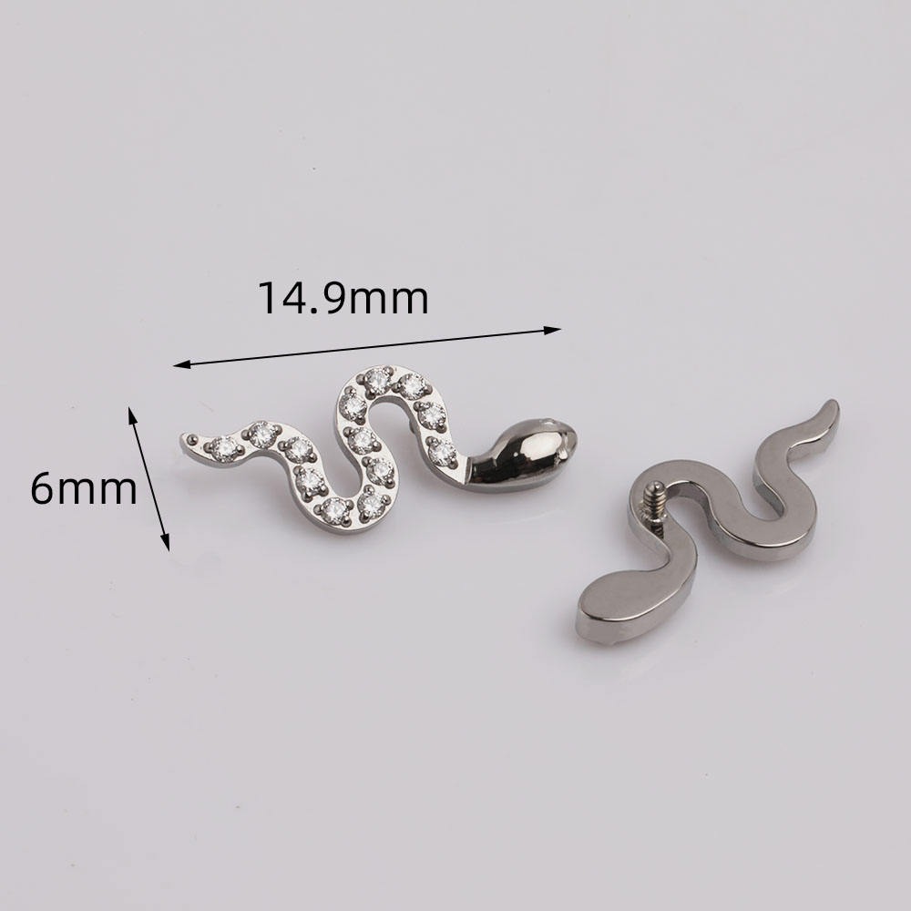 Snake Crystal (just Top) - Titanium