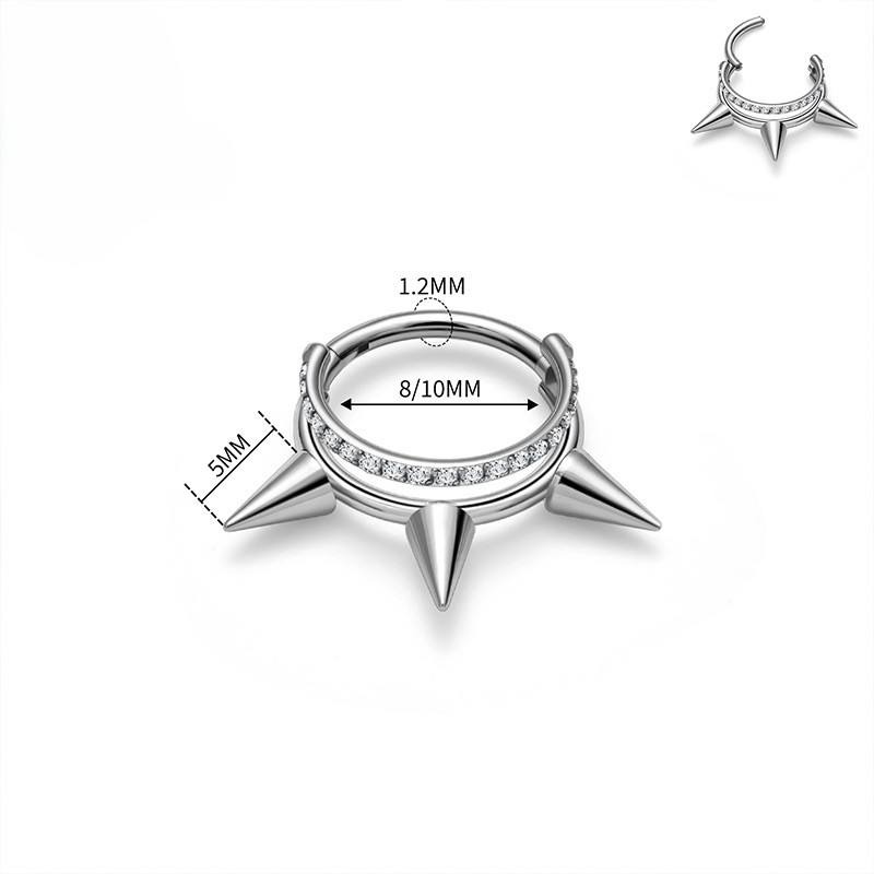 Imperial Spike Ring - Titanium