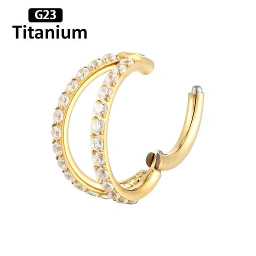 Image of Two Layer Clicker Ring - Titanium