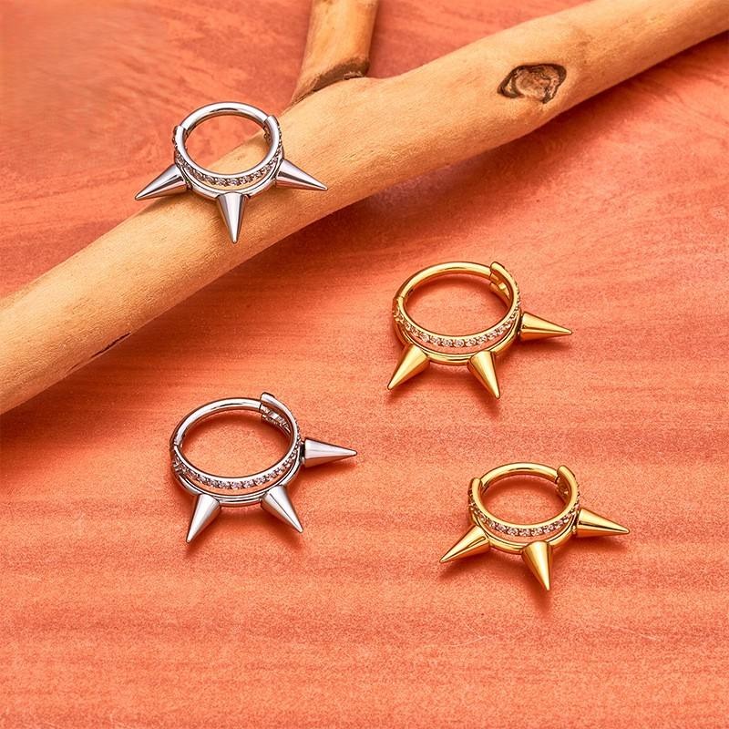 Imperial Spike Ring - Titanium