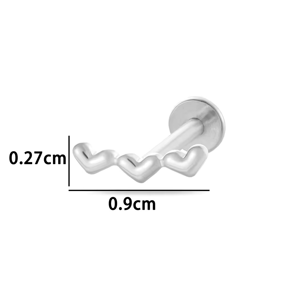 Three Hearts Replacement (Just Top) - Titanium