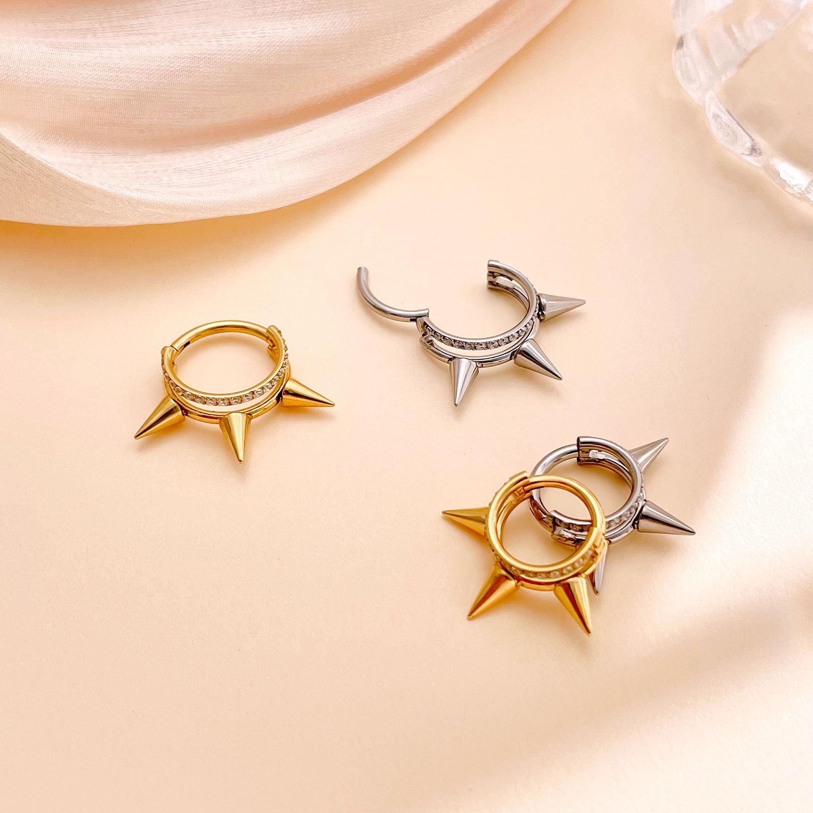 Imperial Spike Ring - Titanium