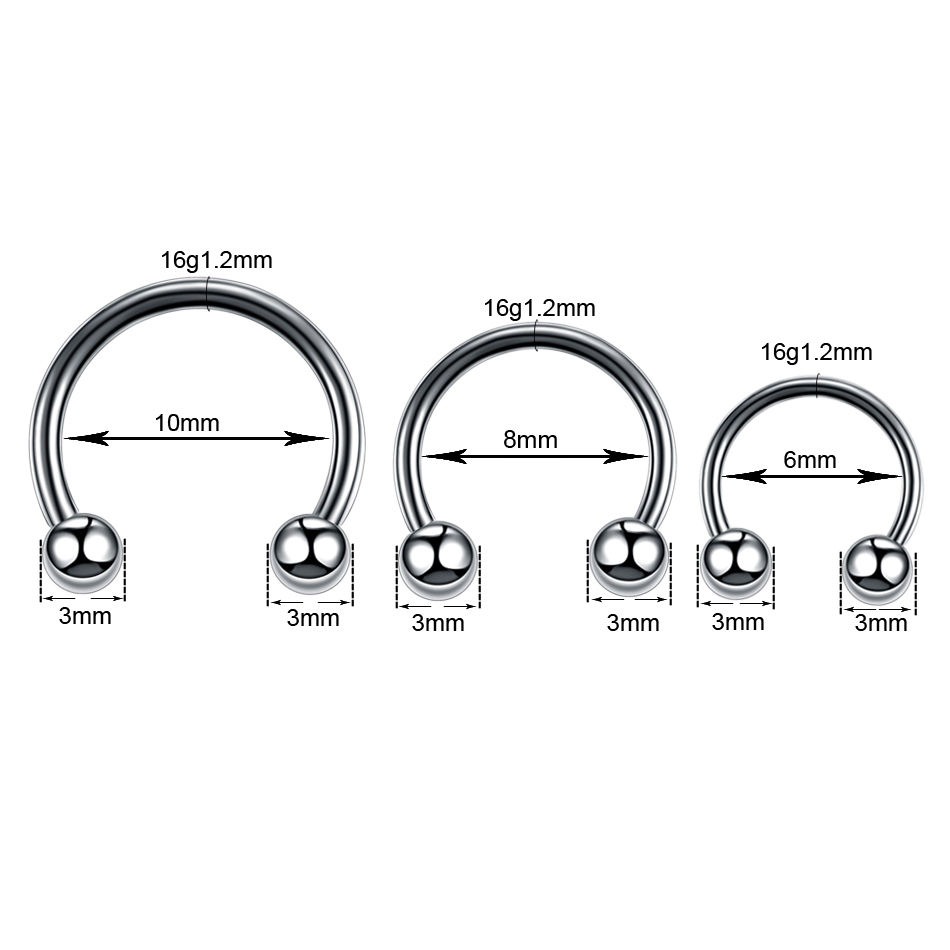Internally Threaded Horseshoe - 316L