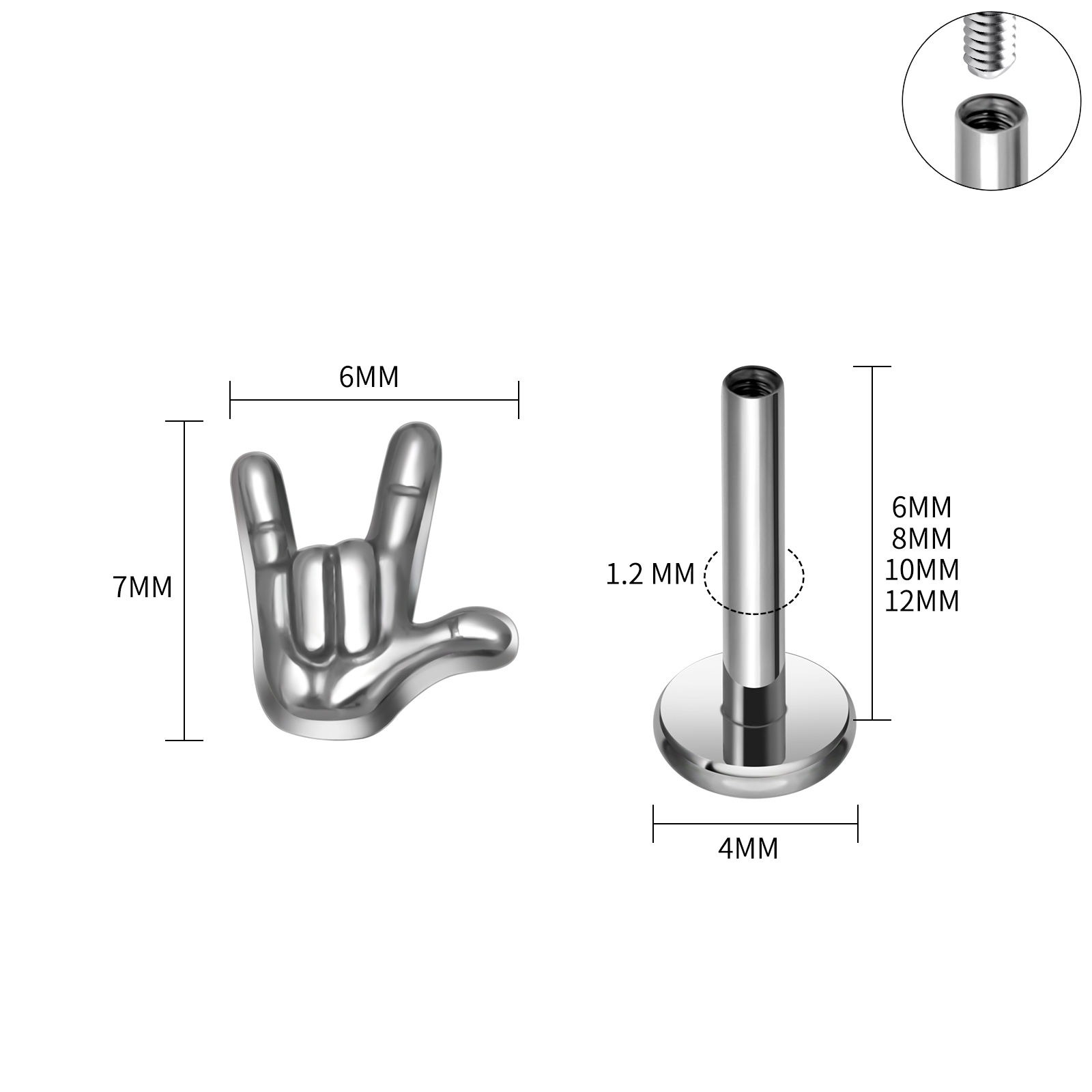 Victory Sign - Titanium